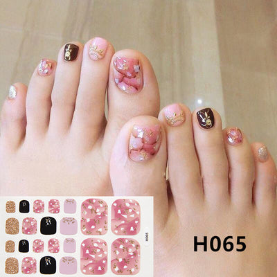 Adhesivos Metálicos Removibles para Uñas de los Pies