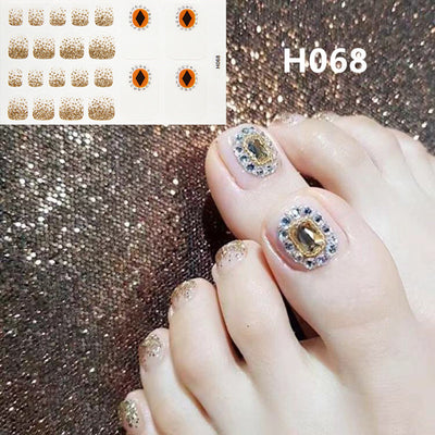 Adhesivos Metálicos Removibles para Uñas de los Pies - Image 14