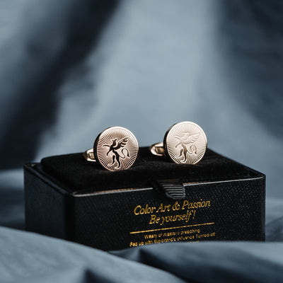 Gemelos Oro Rosa Francés para Hombre Ejecutivo - Image 9
