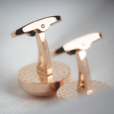 Gemelos Ejecutivos en Oro Rosado Francés para Hombre - Image 3