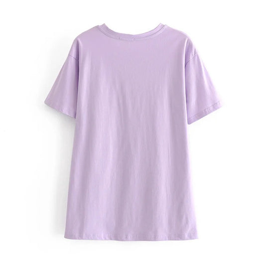 Camiseta Mujer Estampa Retro Suelta Talla Grande - Verano Estilo Moderno - Image 14