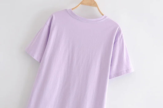 Camiseta Mujer Estampa Retro Suelta Talla Grande - Verano Estilo Moderno - Image 16