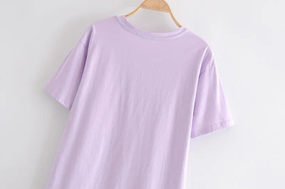 Camiseta Mujer Estampa Retro Suelta Talla Grande - Verano Estilo Moderno - Image 3