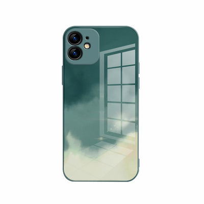 Funda iPhone 12 de Cristal Templado con Diseño Acuarela y Bordes Rectos - Image 8