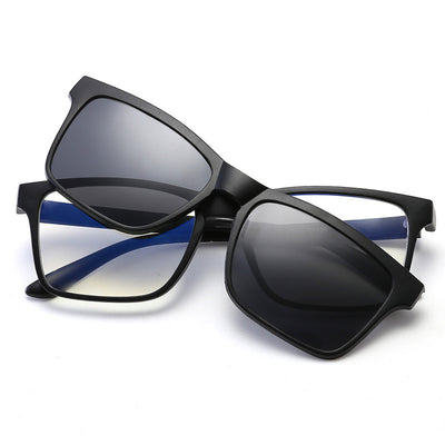 Gafas de Sol Polarizadas con Marco Magnético Dual y Espejo Desmontable - Image 9
