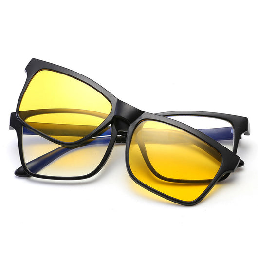 Gafas de Sol Polarizadas con Marco Magnético Dual y Espejo Desmontable - Image 11