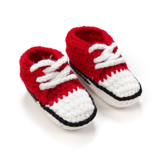 Zapatos Tejidos a Mano con Suela Blanda para Bebés y Niños Pequeños