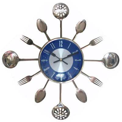 Reloj de Pared Decorativo Cuchillo y Tenedor en Acero Inoxidable - Image 7