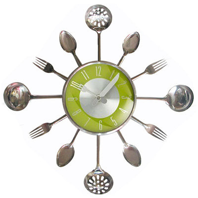 Reloj de Pared Decorativo Cuchillo y Tenedor en Acero Inoxidable - Image 10