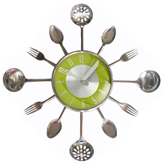 Reloj de Pared Decorativo Cuchillo y Tenedor en Acero Inoxidable - Image 10