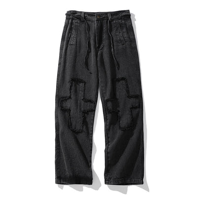 Jeans Retro con Costuras Decorativas para Hombre - Image 13