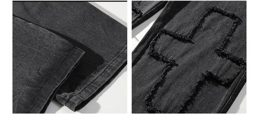 Jeans Retro con Costuras Decorativas para Hombre - Image 12