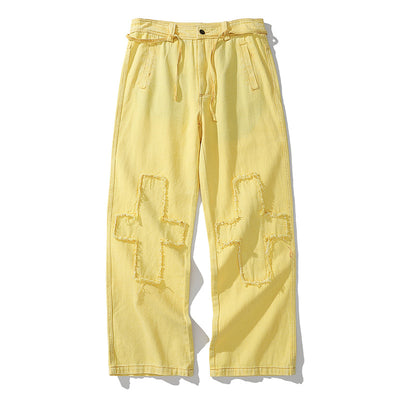 Jeans Retro con Costuras Decorativas para Hombre - Image 14
