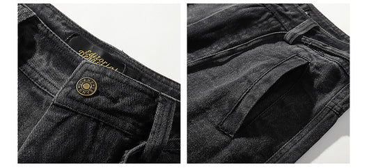 Jeans Retro con Costuras Decorativas para Hombre - Image 8