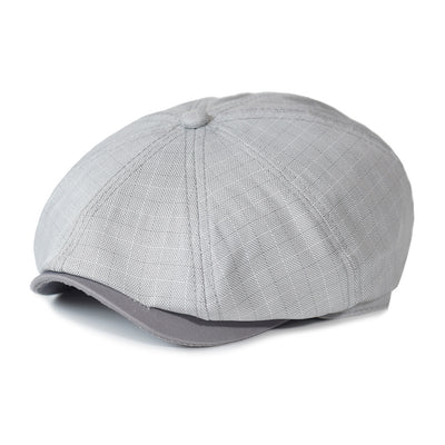 Boina Octagonal de Rayas Europeas - Gorra Pintor Estilo Británico Primavera Verano - Image 14