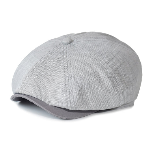 Boina Octagonal de Rayas Europeas - Gorra Pintor Estilo Británico Primavera Verano - Image 14