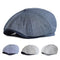 Boina Octagonal de Rayas Europeas - Gorra Pintor Estilo Británico Primavera Verano