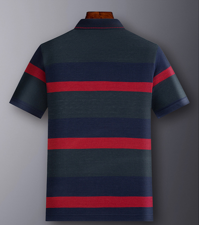 Playera Hombre Rayas Bloques de Color Manga Corta - Image 9