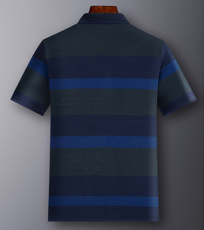 Playera Hombre Rayas Bloques de Color Manga Corta - Image 5