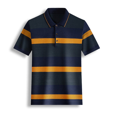 Playera Hombre Rayas Bloques de Color Manga Corta - Image 2