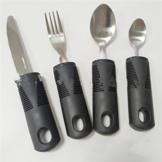 Juego de 4 Piezas de Cubiertos Adaptativos para Rehabilitación y Alimentación - Image 6