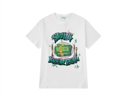 Playera Estampada Cuello Redondo Manga Corta para Estudiantes - Image 6