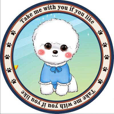 Tapete Redondo para Mascotas Diseño Infantil Antideslizante Uso Todo Clima - Image 10