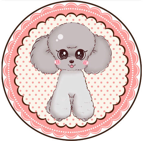 Tapete Redondo para Mascotas Diseño Infantil Antideslizante Uso Todo Clima