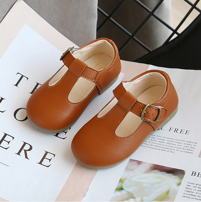 Zapatos Retro de Cuero para Niños - Calzado Suave y Cómodo para Bebés y Niñas - Image 10