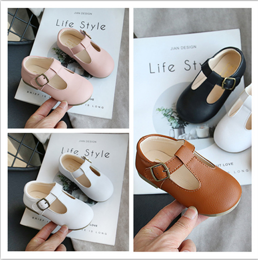 Zapatos Retro de Cuero para Niños - Calzado Suave y Cómodo para Bebés y Niñas - Image 6