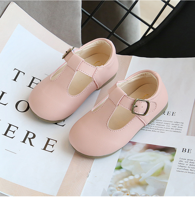 Zapatos Retro de Cuero para Niños - Calzado Suave y Cómodo para Bebés y Niñas - Image 2
