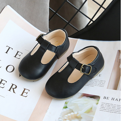 Zapatos Retro de Cuero para Niños - Calzado Suave y Cómodo para Bebés y Niñas - Image 3