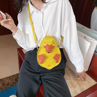 Bolsa Mensajera Duck Adorable en PU - Diseño Único y Funcional - Image 3