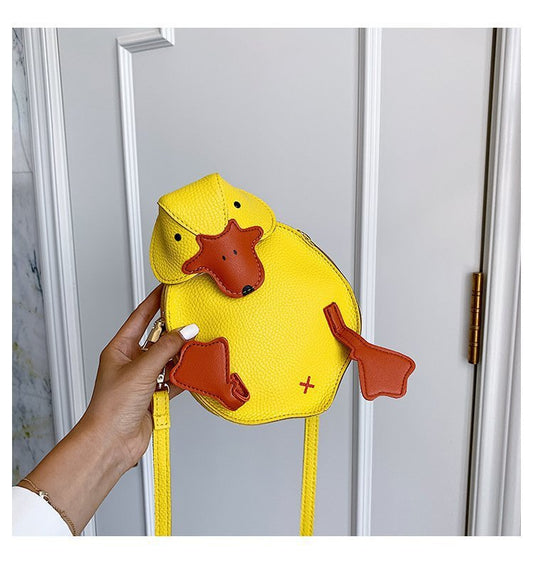 Bolsa Mensajera Duck Adorable en PU - Diseño Único y Funcional - Image 2