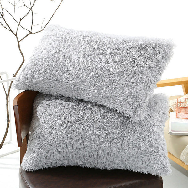 Funda de Almohada Térmica Esponjosa para Invierno