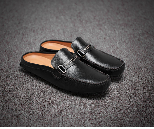 Pantuflas de Cuero para Hombre - Diseño Moderno con Soporte - Image 8