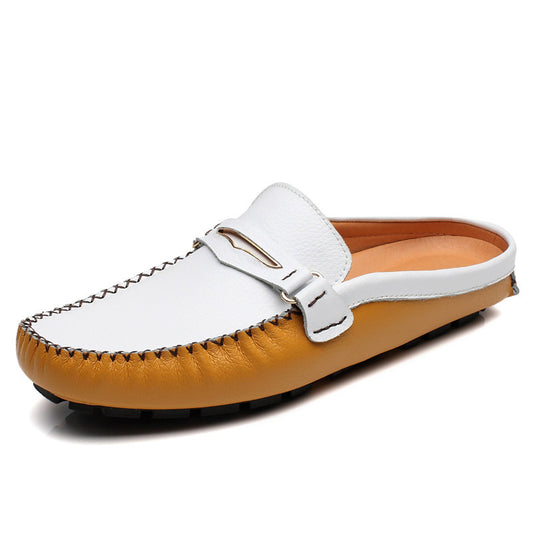 Pantuflas de Cuero para Hombre - Diseño Moderno con Soporte - Image 2