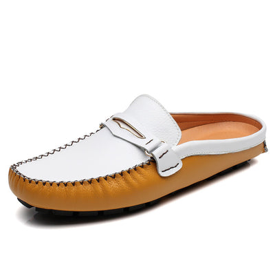 Pantuflas de Cuero para Hombre - Diseño Moderno con Soporte - Image 2