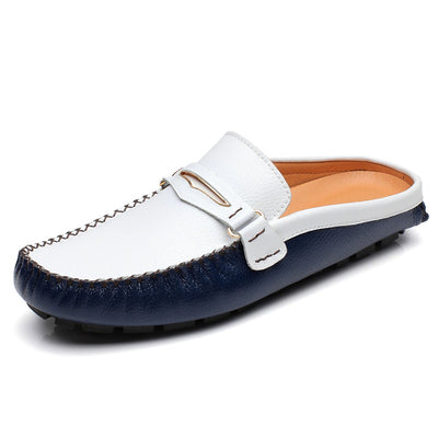 Pantuflas de Cuero para Hombre - Diseño Moderno con Soporte - Image 3
