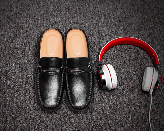 Pantuflas de Cuero para Hombre - Diseño Moderno con Soporte - Image 4
