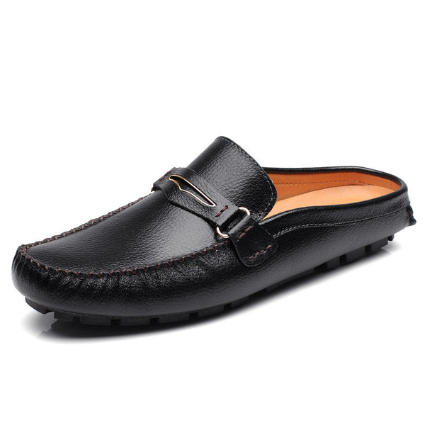 Pantuflas de Cuero para Hombre - Diseño Moderno con Soporte