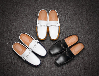 Pantuflas de Cuero para Hombre - Diseño Moderno con Soporte - Image 6