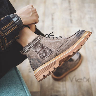 Botas Militares de Cuero para Hombre - Estilo Británico Clásico - Image 12