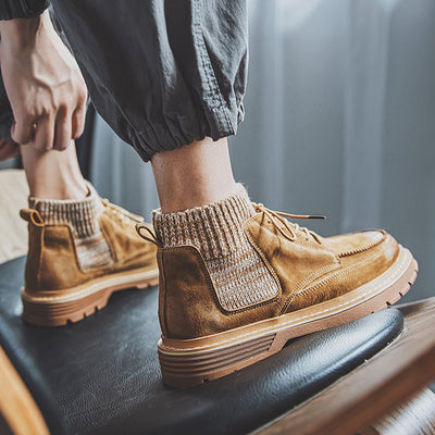 Botas Militares de Cuero para Hombre - Estilo Británico Clásico - Image 15