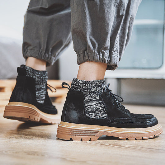 Botas Militares de Cuero para Hombre - Estilo Británico Clásico - Image 3