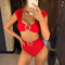 Bikini Talle Alto Sexy para Mujer - Traje de Baño Dos Piezas