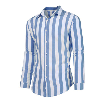 Camisa de Manga Larga a Rayas para Hombre - Image 6