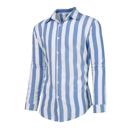 Camisa de Manga Larga a Rayas para Hombre - Image 6