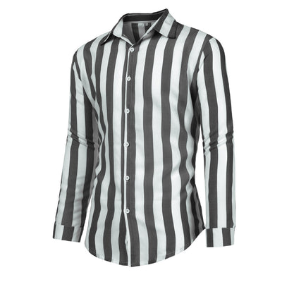 Camisa de Manga Larga a Rayas para Hombre - Image 7