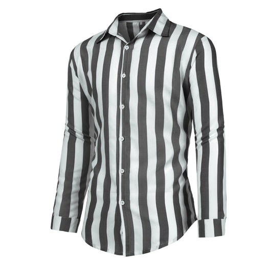 Camisa de Manga Larga a Rayas para Hombre - Image 7